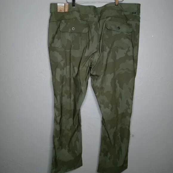 Prana Halle Straight Pants Plus II in Sage Camo - Picture 10 of 11